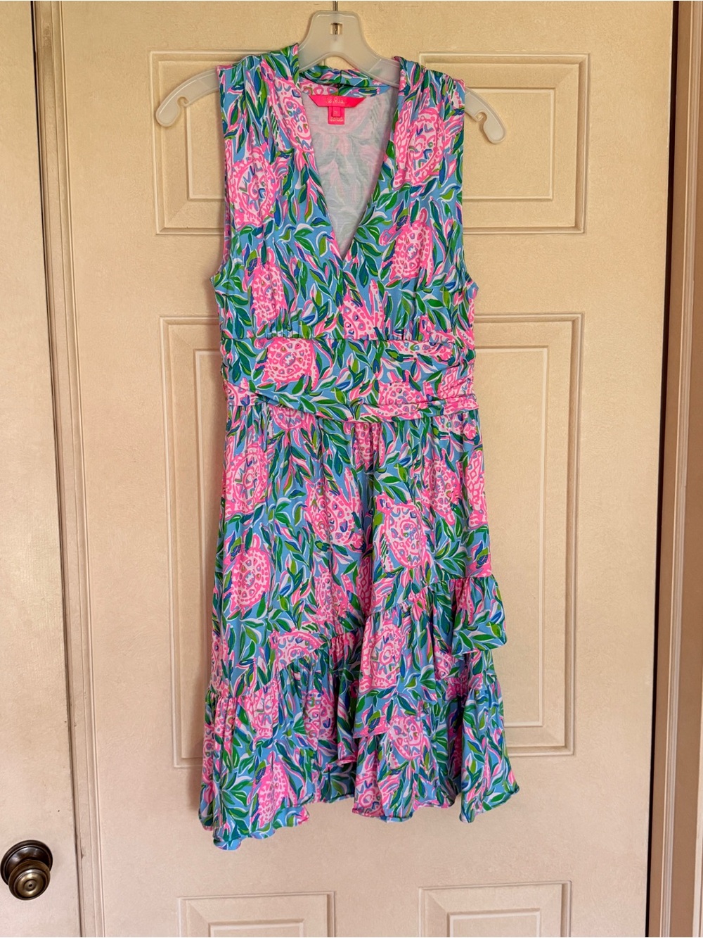 EUC Lilly Pulitzer Annalise Dress in Frenchie Blue Turtley in Love